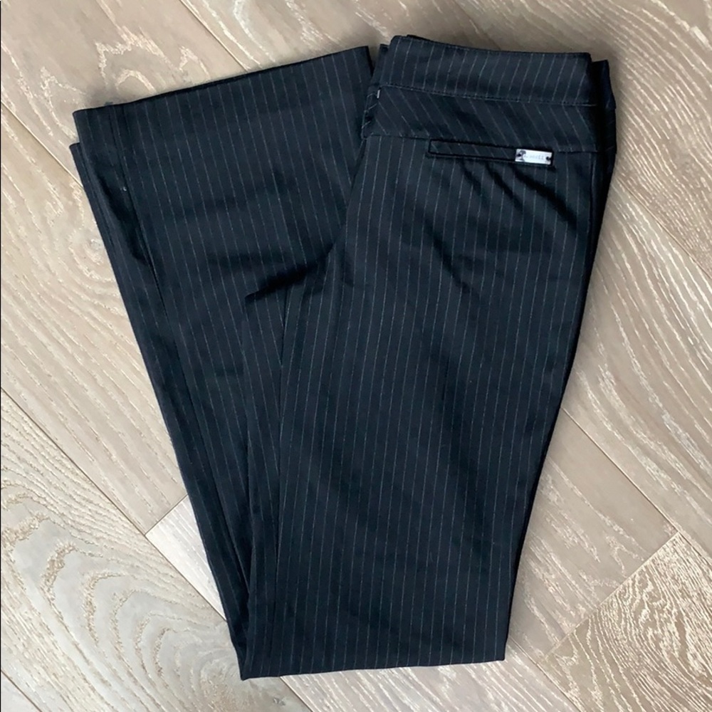 EXPRESS Editor Black Pinstripe Dress Pants, size 0